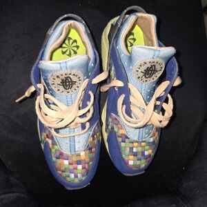 Size 7: Nike Vibrant Blue and Black Athletic Sneakers with Chunky Sole $45